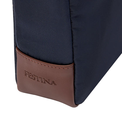 Festina Reporter Tasche Button Navy & Brown