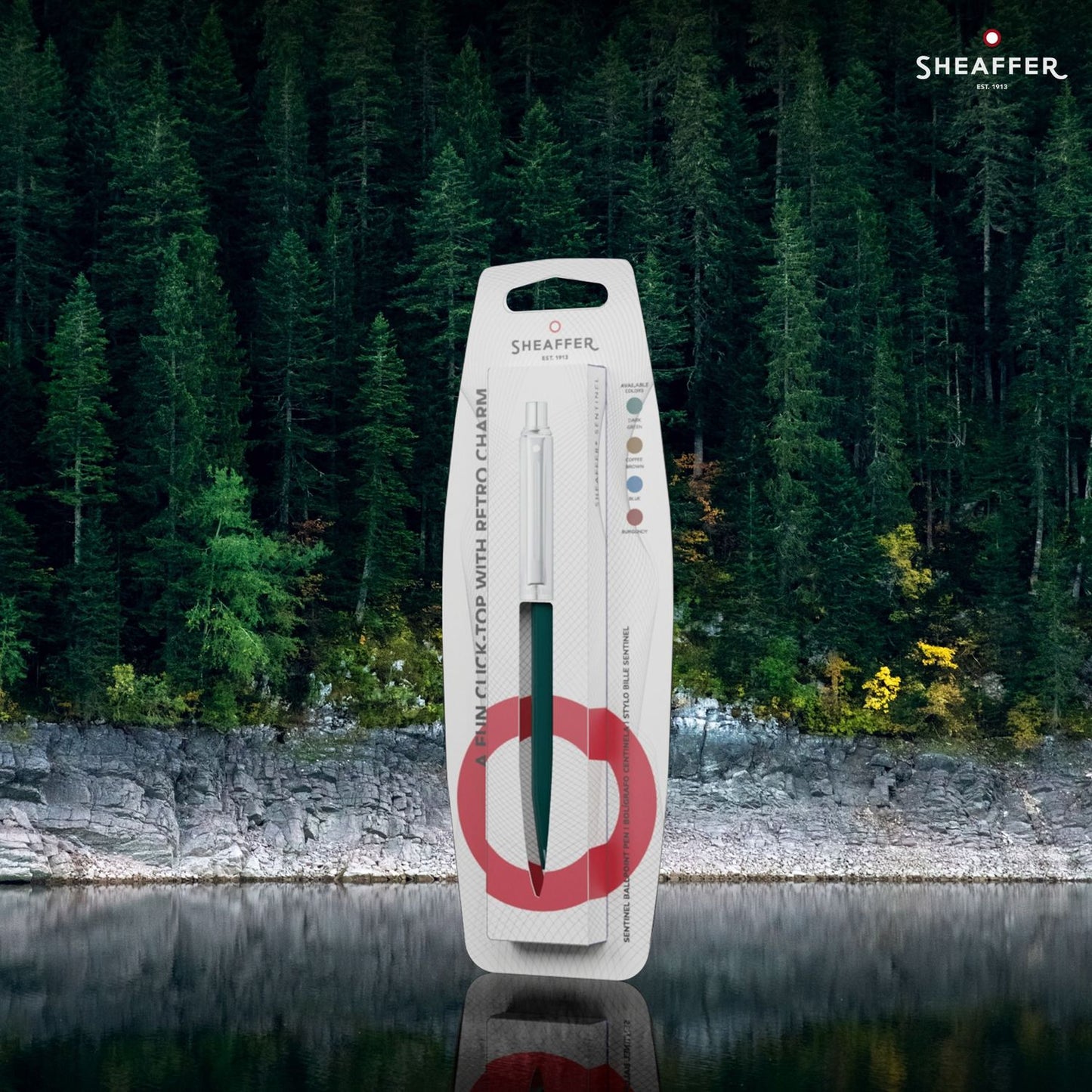 Sheaffer Kugelschreiber Sentinel Green/Chrome