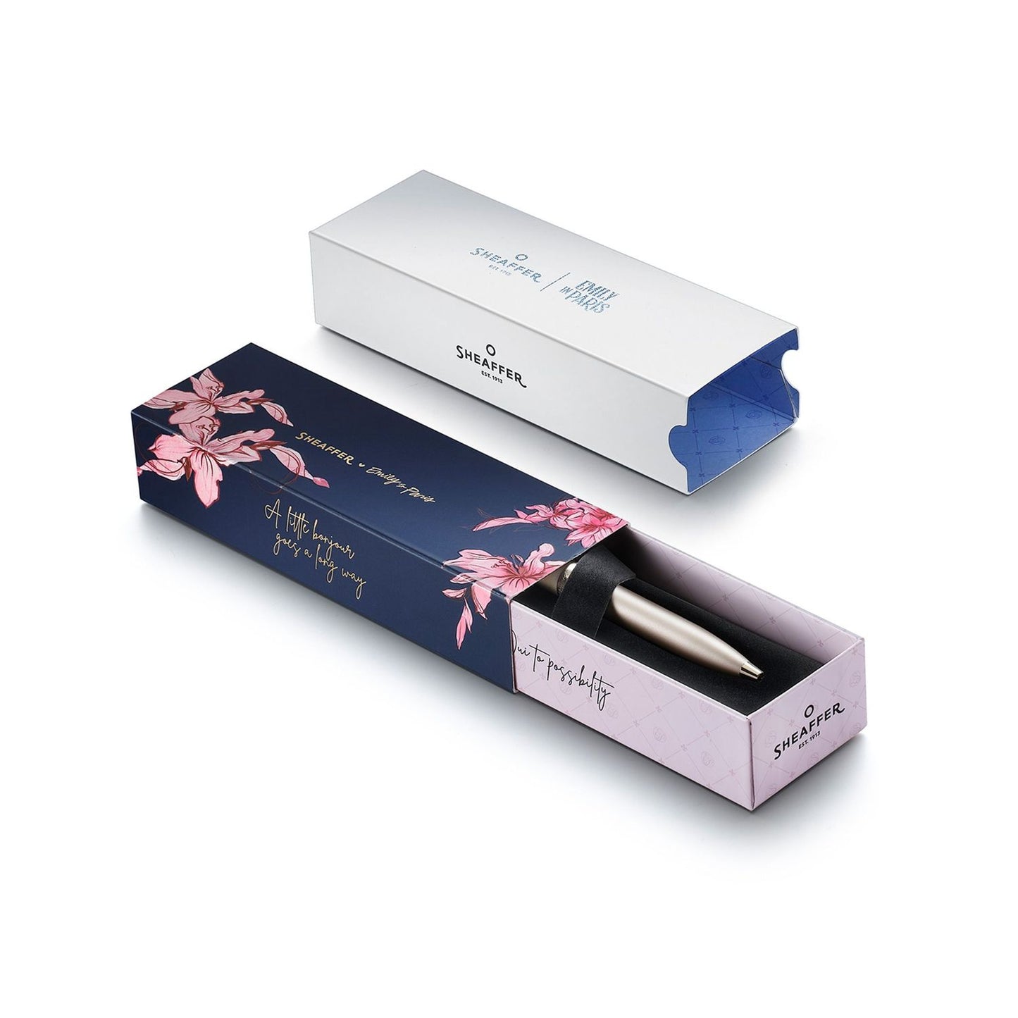 Sheaffer Kugelschreiber 100 Emily in Paris Champagner Gold