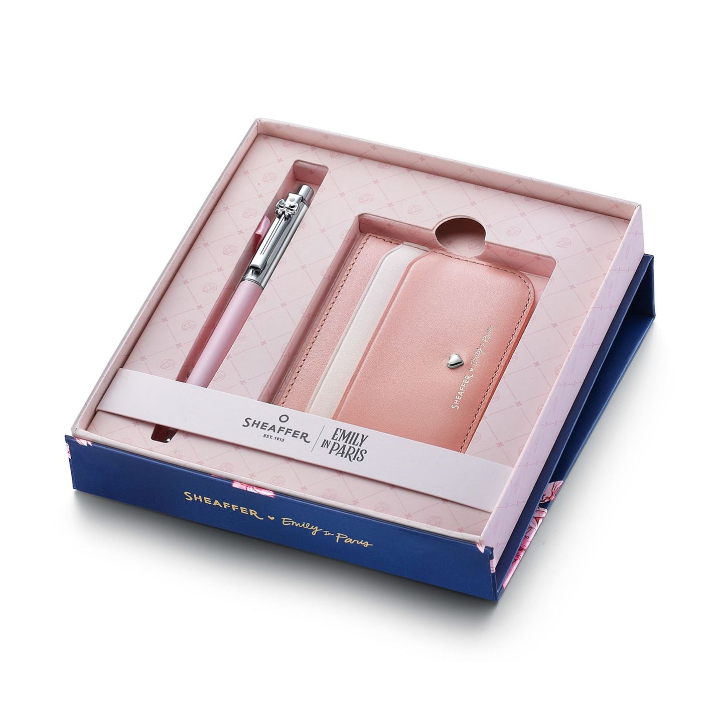 Sheaffer Geschenkset Emily in Paris Sentinel Rosa und Leder Kreditkartenhalter