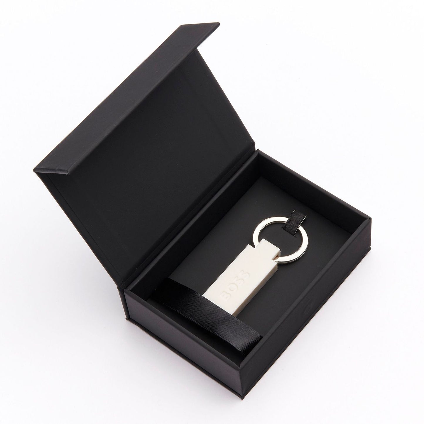 Hugo Boss Schlüsselring Edge Iconic White