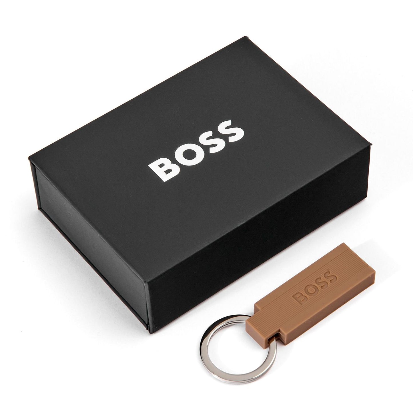 Hugo Boss Schlüsselring Edge Iconic Camel