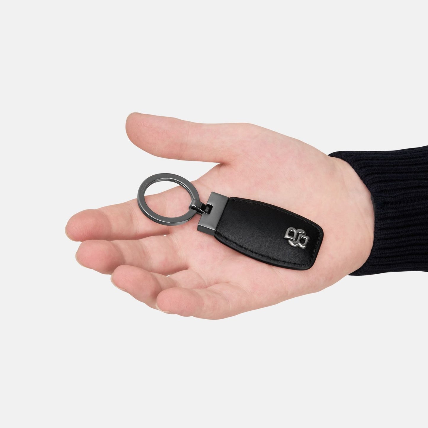 Hugo Boss Schlüsselring Double B Black & Gun