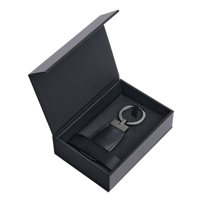 Hugo Boss Schlüsselring Double B Black & Gun