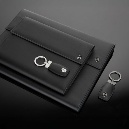 Hugo Boss Schlüsselring Double B Black & Gun