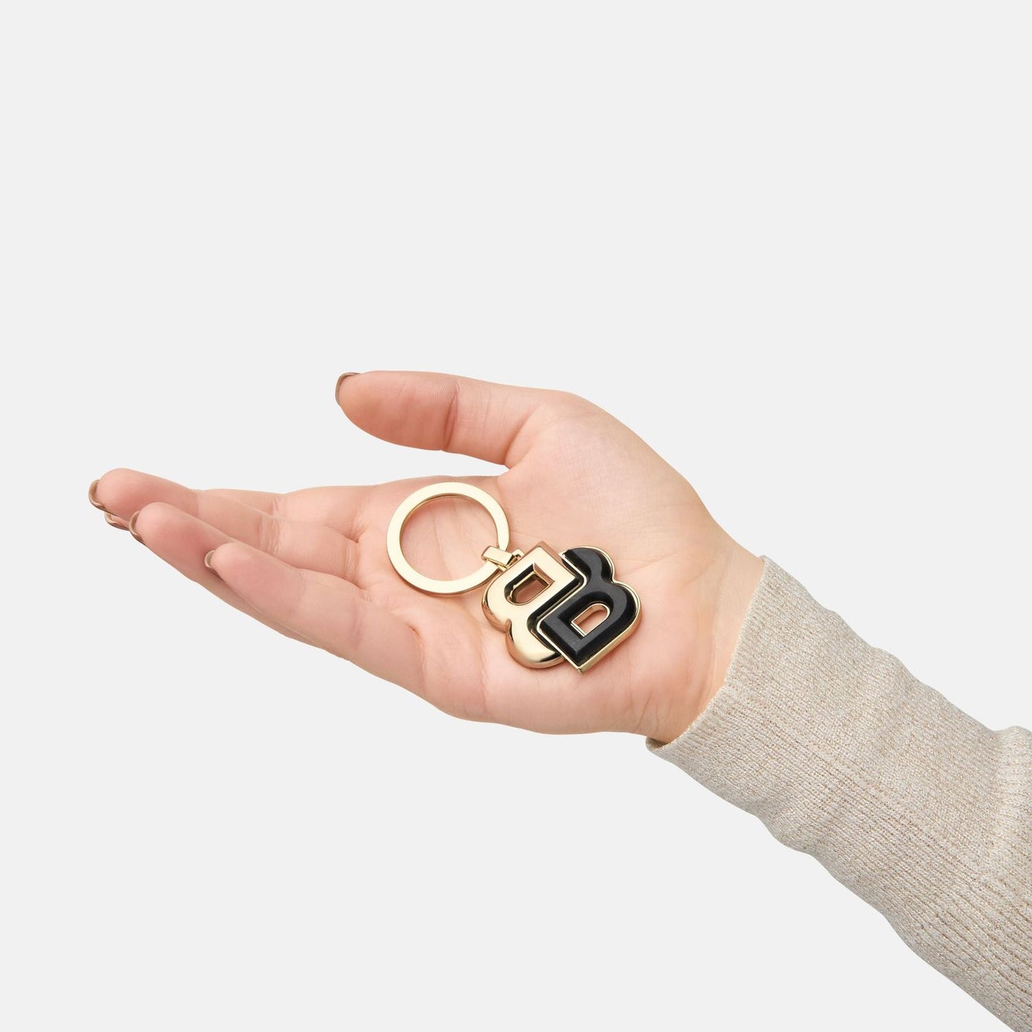 Hugo Boss Schlüsselring Double B Black & Gold