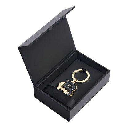 Hugo Boss Schlüsselring Double B Black & Gold