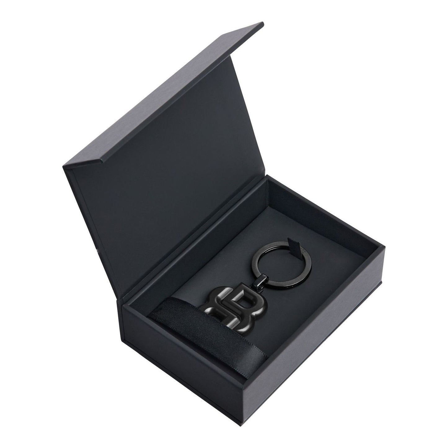 Hugo Boss Schlüsselring Double B Matt Black