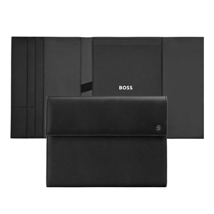 Hugo Boss A4 Schreibmappe Double B Black & Gun