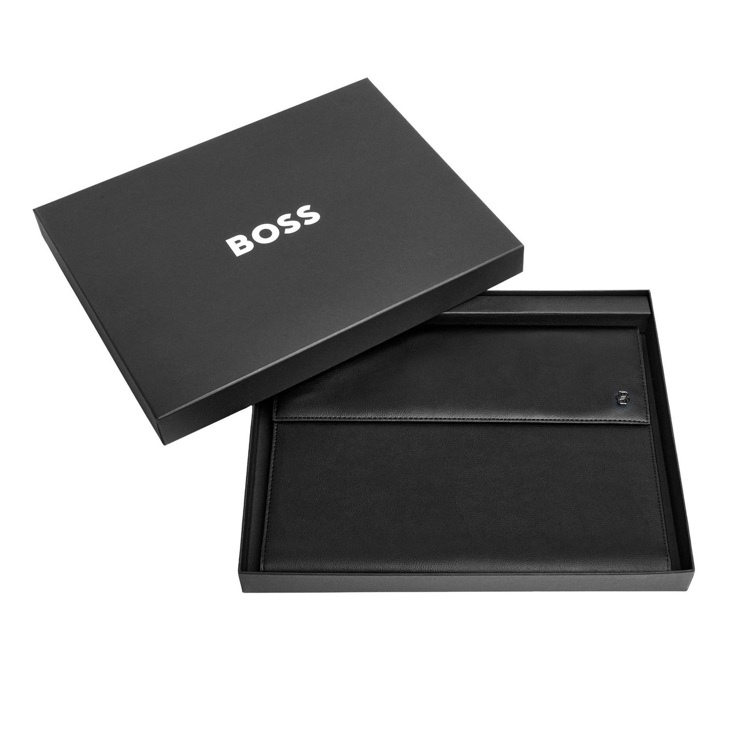 Hugo Boss A4 Schreibmappe Double B Black & Gun