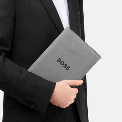 Hugo Boss A5 Schreibmappe Formation Line Grey