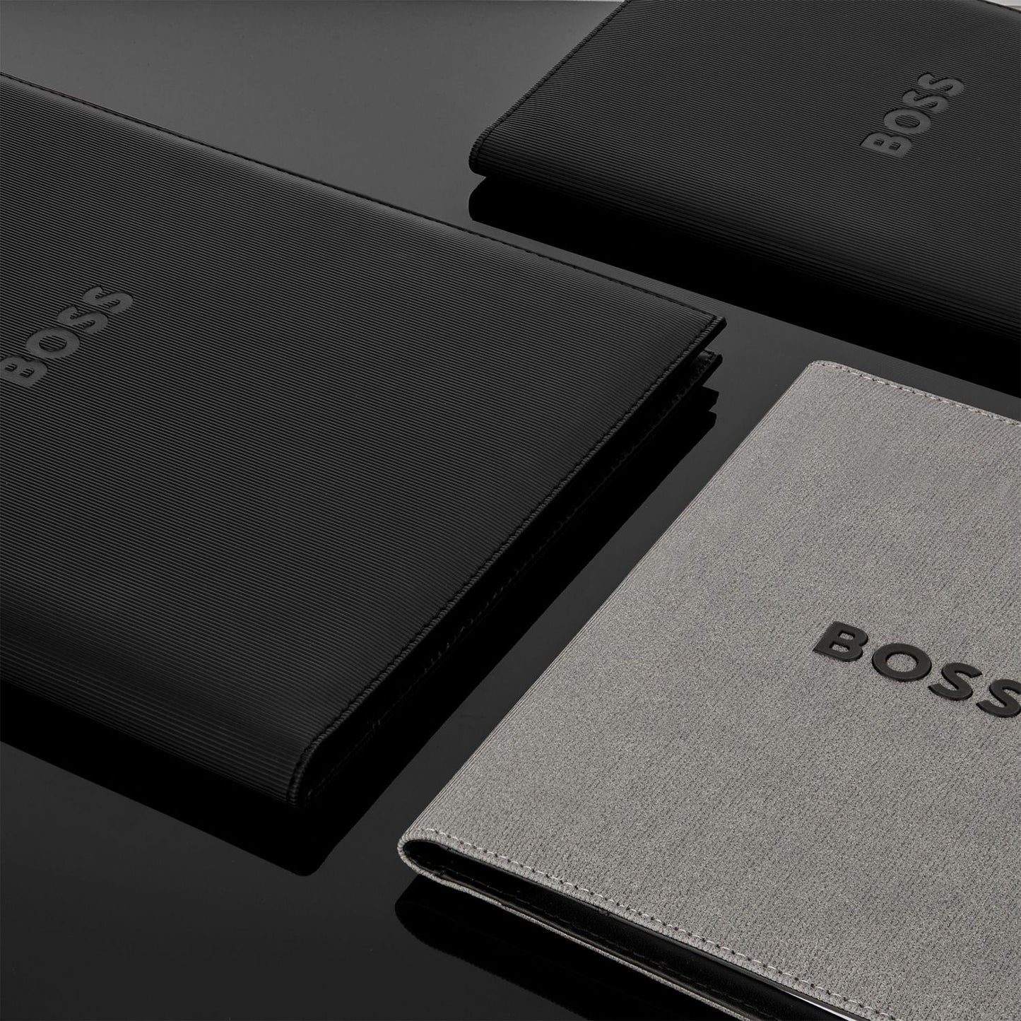 Hugo Boss A5 Schreibmappe Formation Line Grey