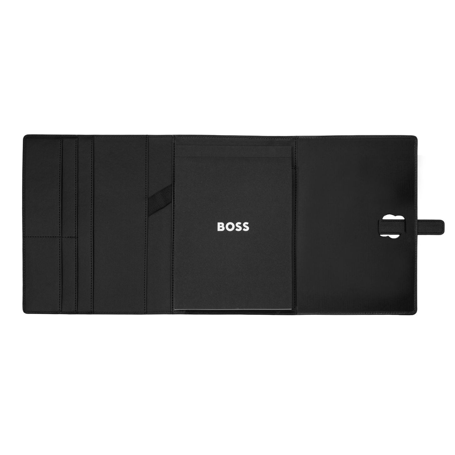 Hugo Boss A5 Schreibmappe Double B Black & Gold