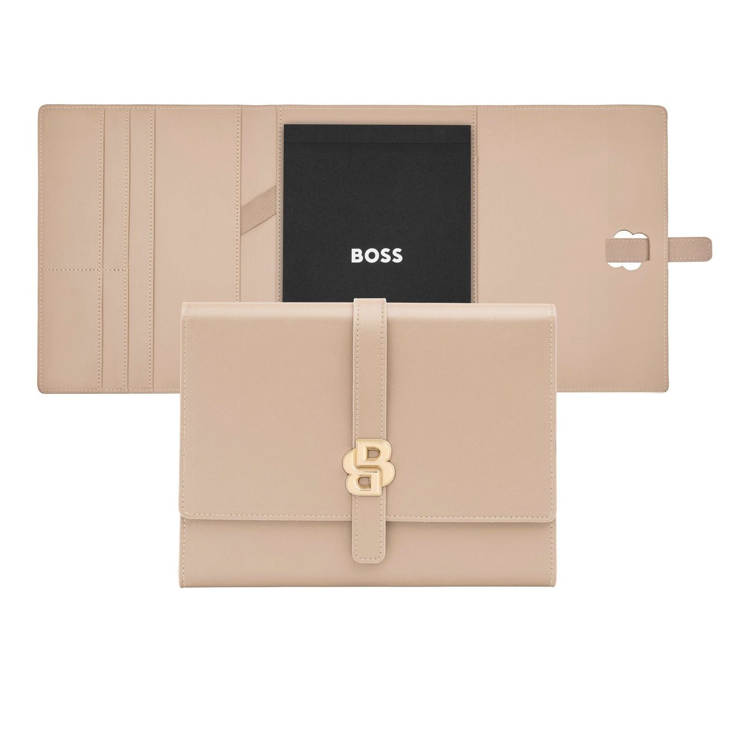 Hugo Boss A5 Schreibmappe Double B Nude