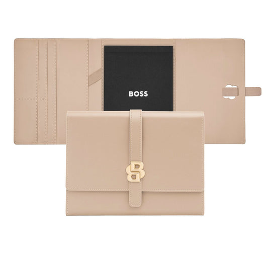 Hugo Boss A5 Schreibmappe Double B Nude