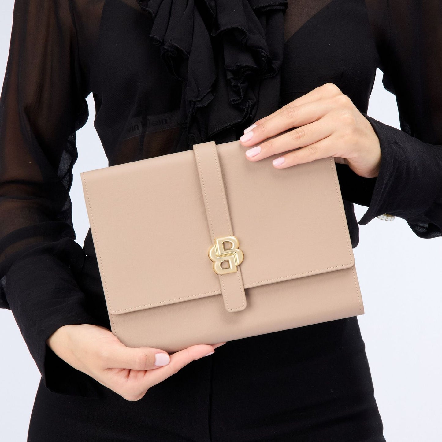 Hugo Boss A5 Schreibmappe Double B Nude