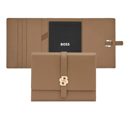 Hugo Boss A5 Schreibmappe Double B Camel
