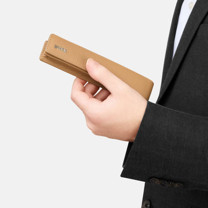 Hugo Boss Schreibgeräteetui Classic Grained Camel