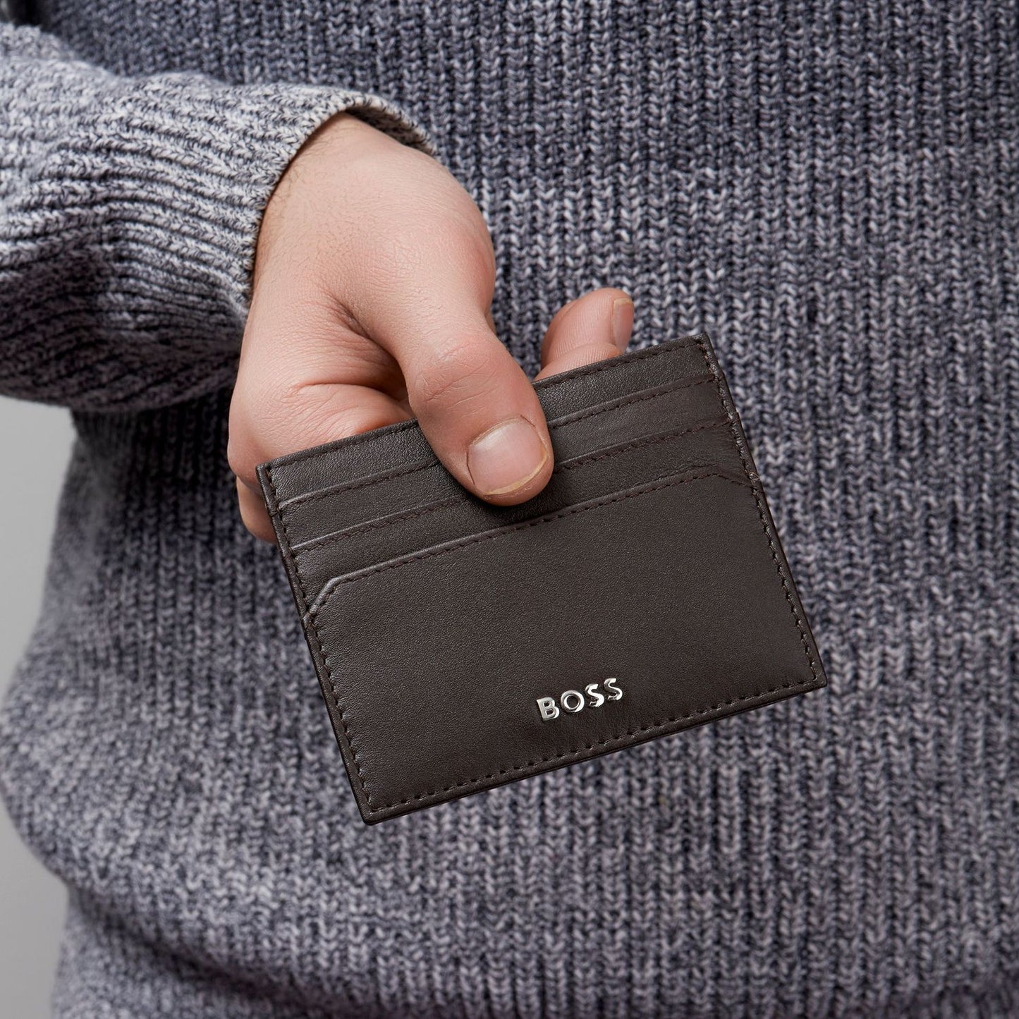 Hugo Boss Kartenhalter Classic Smooth Brown