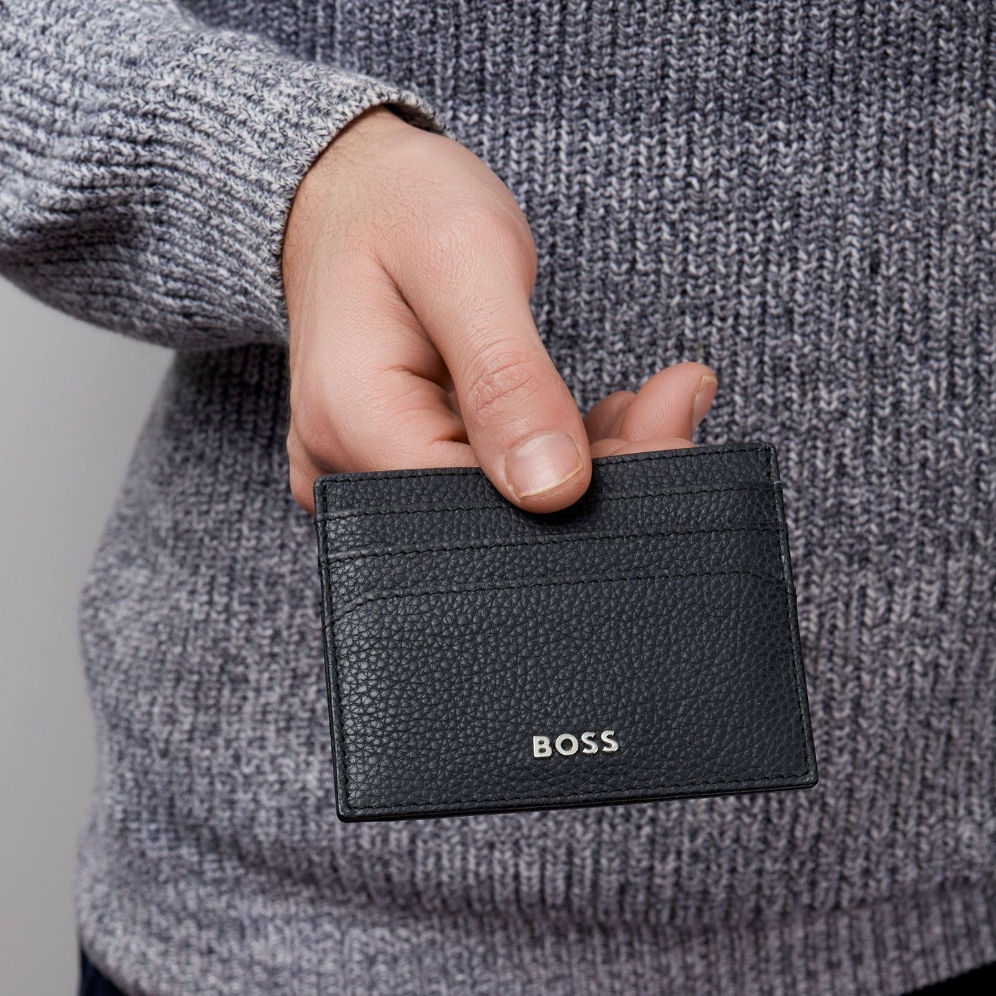 Hugo Boss Kartenhalter Classic Grained Black