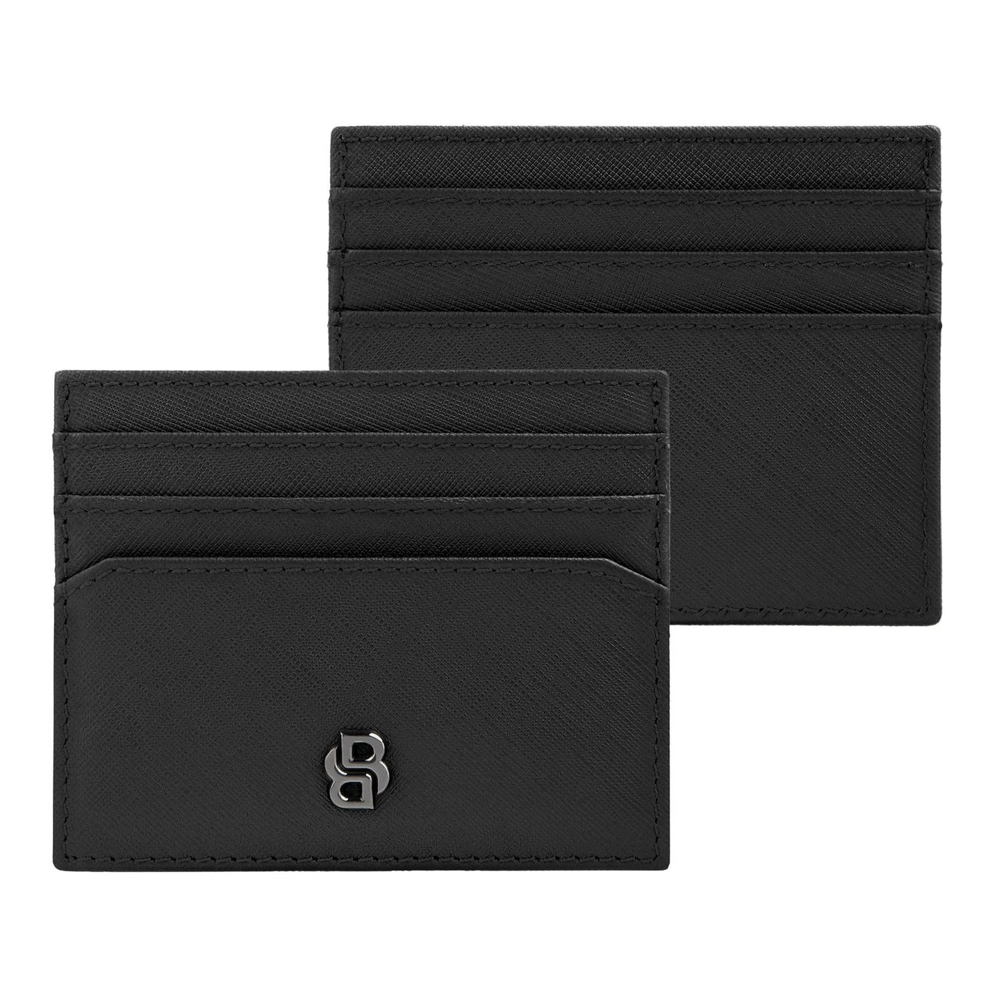 Hugo Boss Kartenhalter Double B Saffiano Black