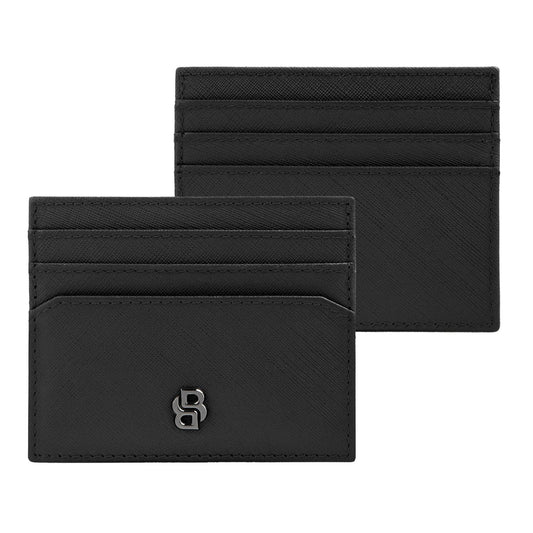 Hugo Boss Kartenhalter Double B Saffiano Black