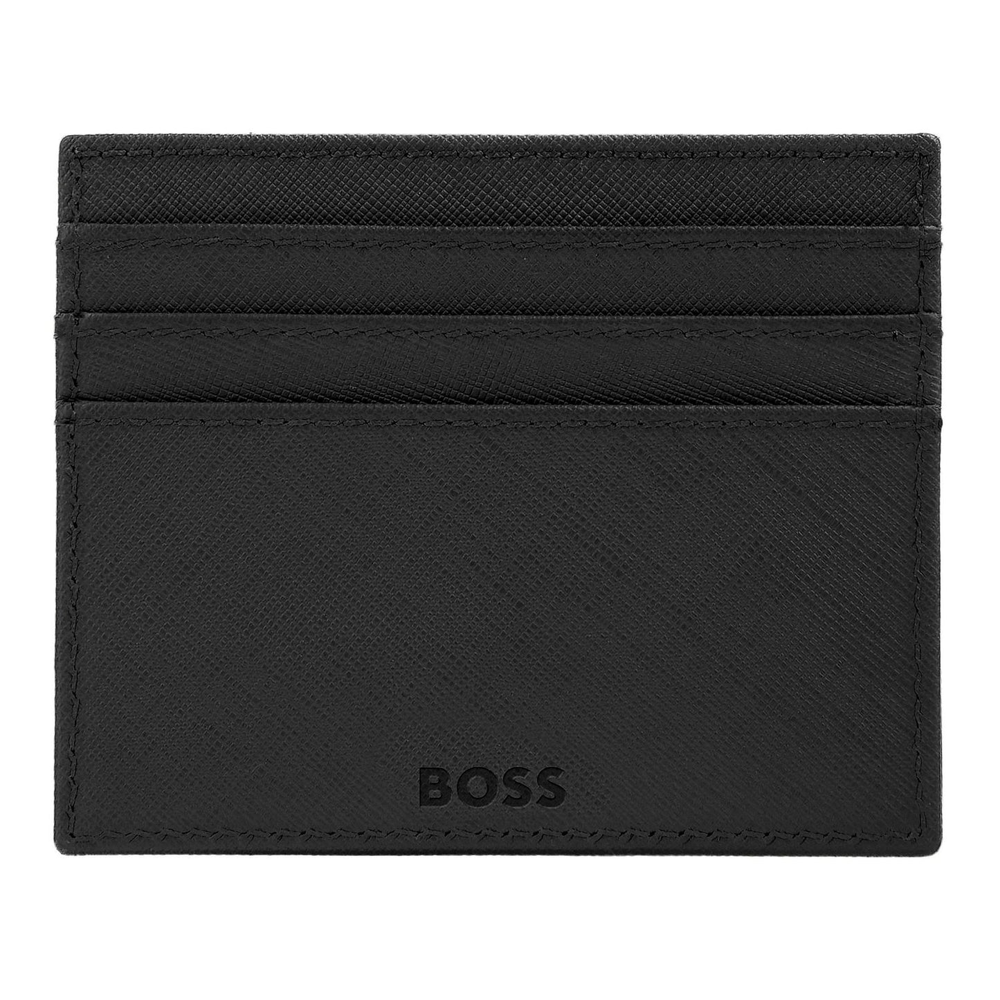 Hugo Boss Kartenhalter Double B Saffiano Black