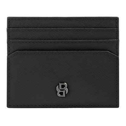 Hugo Boss Kartenhalter Double B Saffiano Black
