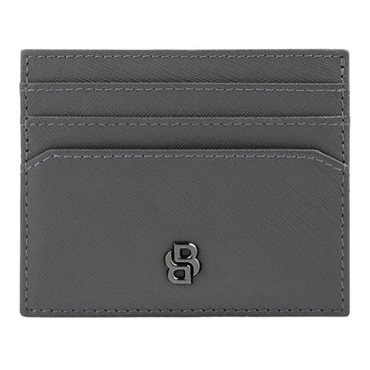 Hugo Boss Kartenhalter Double B Saffiano Grey