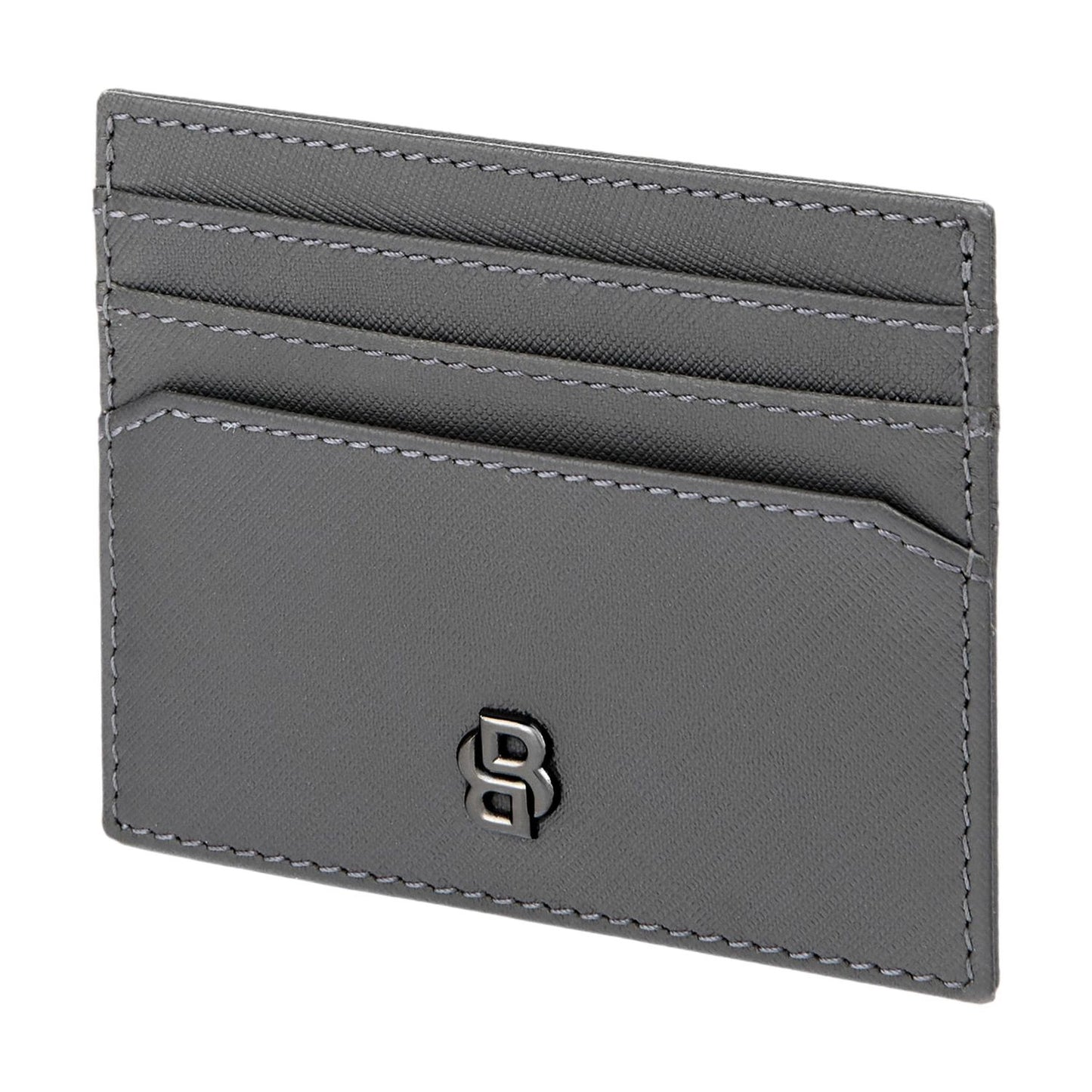 Hugo Boss Kartenhalter Double B Saffiano Grey