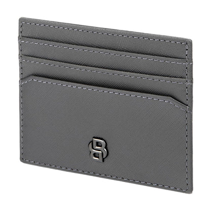 Hugo Boss Kartenhalter Double B Saffiano Grey