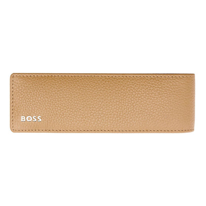 Hugo Boss Schreibgeräteetui Classic Grained Camel