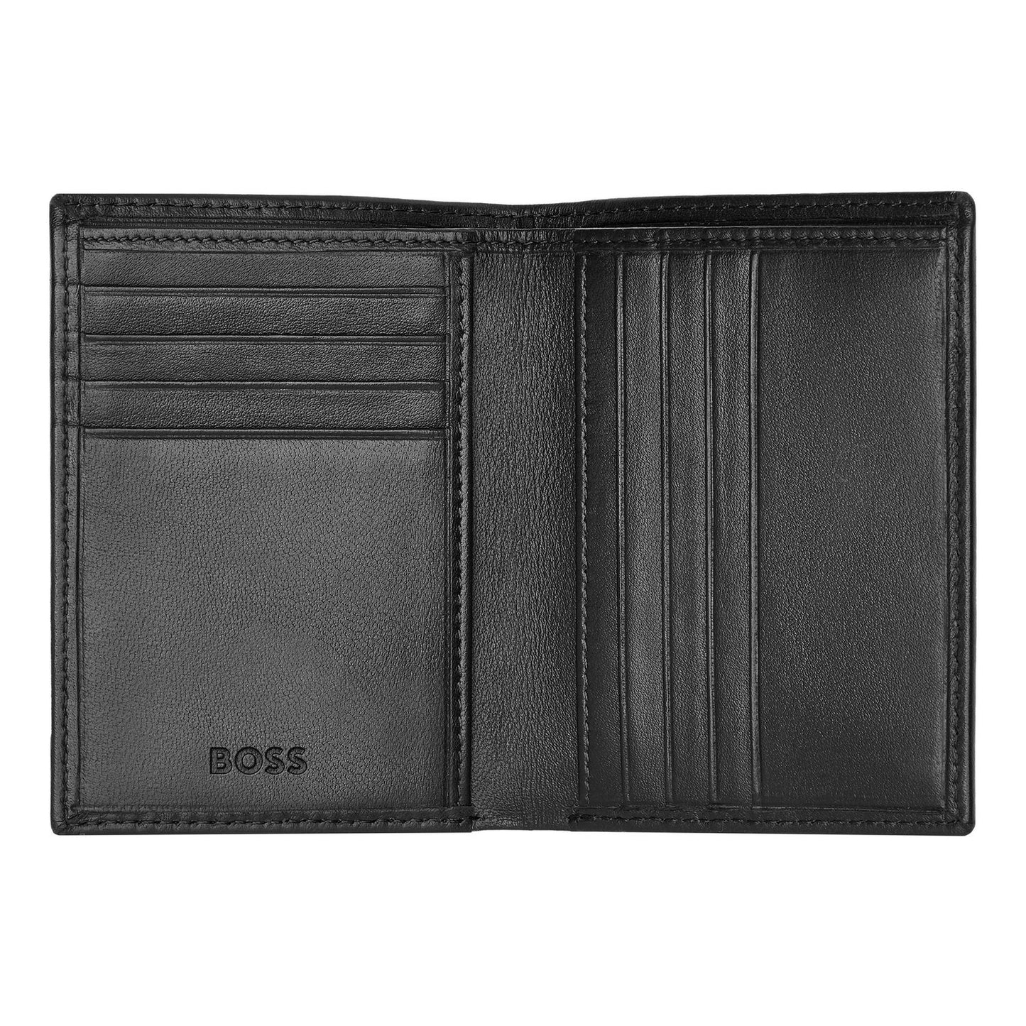 Hugo Boss Doppelkartenhalter Classic Smooth Black
