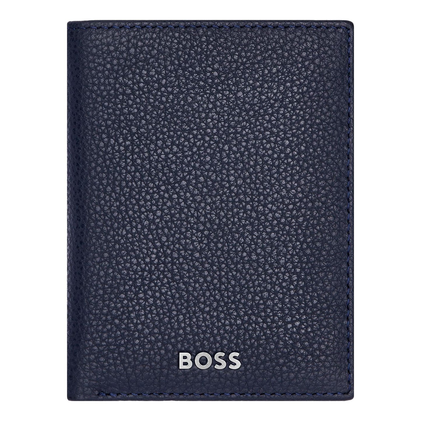 Hugo Boss Doppelkartenhalter Classic Grained Navy