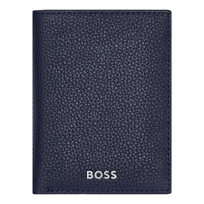 Hugo Boss Doppelkartenhalter Classic Grained Navy