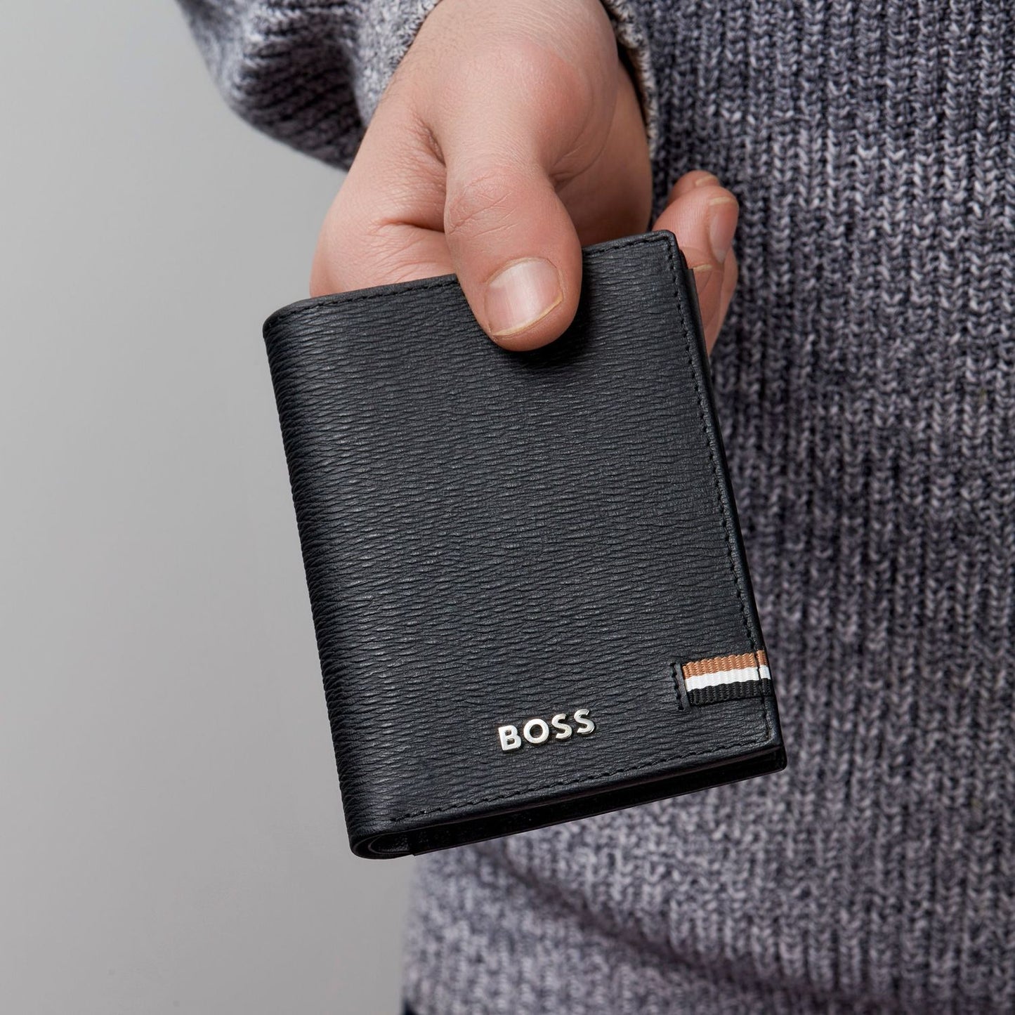 Hugo Boss Doppelkartenhalter Iconic Black