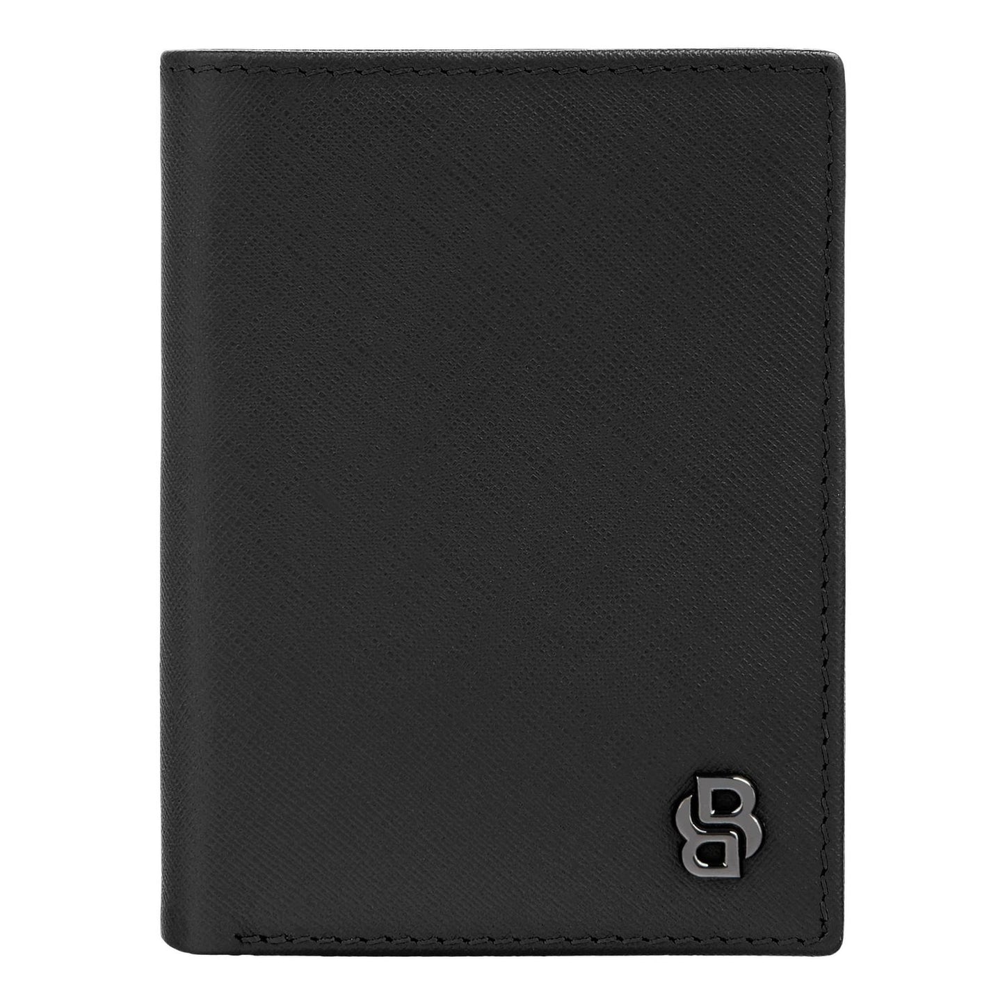 Hugo Boss Doppelkartenhalter Double B Saffiano Black
