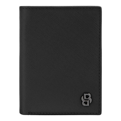 Hugo Boss Doppelkartenhalter Double B Saffiano Black