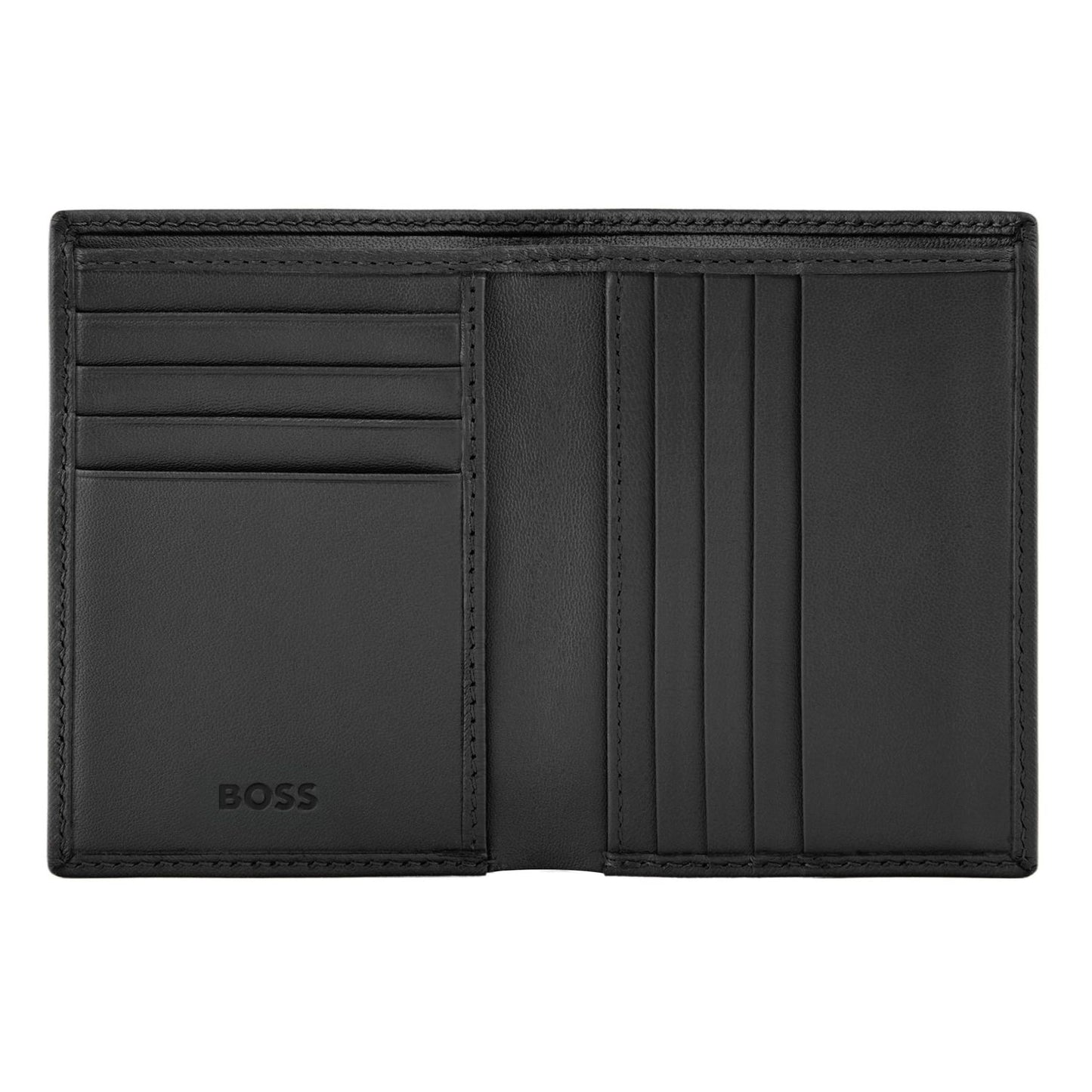 Hugo Boss Doppelkartenhalter Double B Saffiano Black