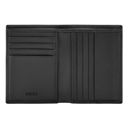Hugo Boss Doppelkartenhalter Double B Saffiano Black