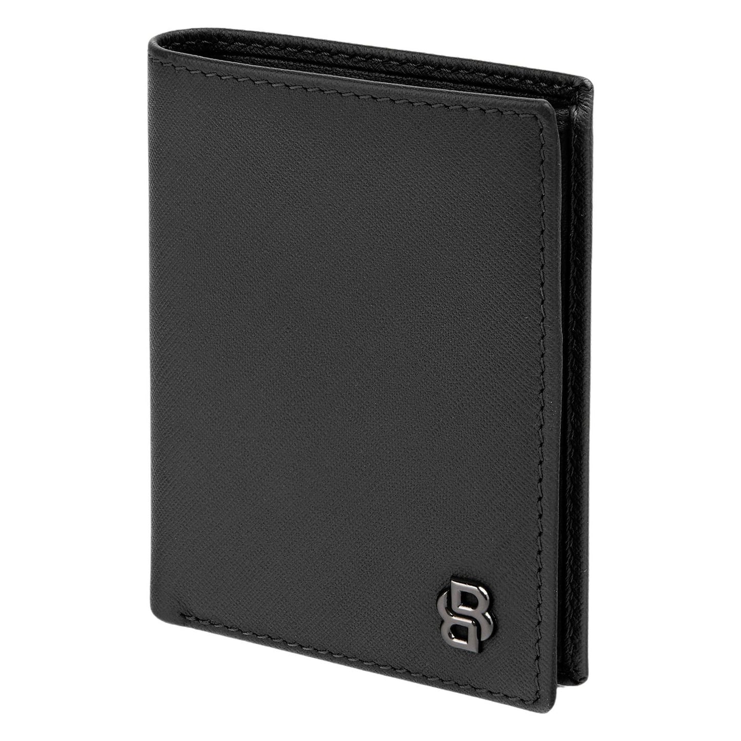 Hugo Boss Doppelkartenhalter Double B Saffiano Black
