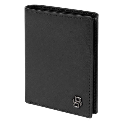 Hugo Boss Doppelkartenhalter Double B Saffiano Black