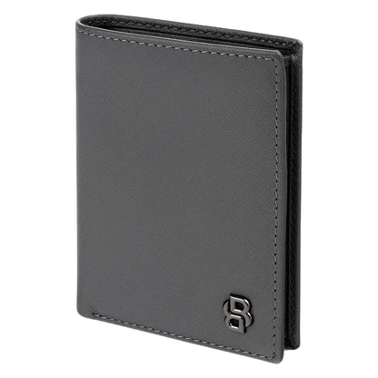 Hugo Boss Doppelkartenhalter Double B Saffiano Grey