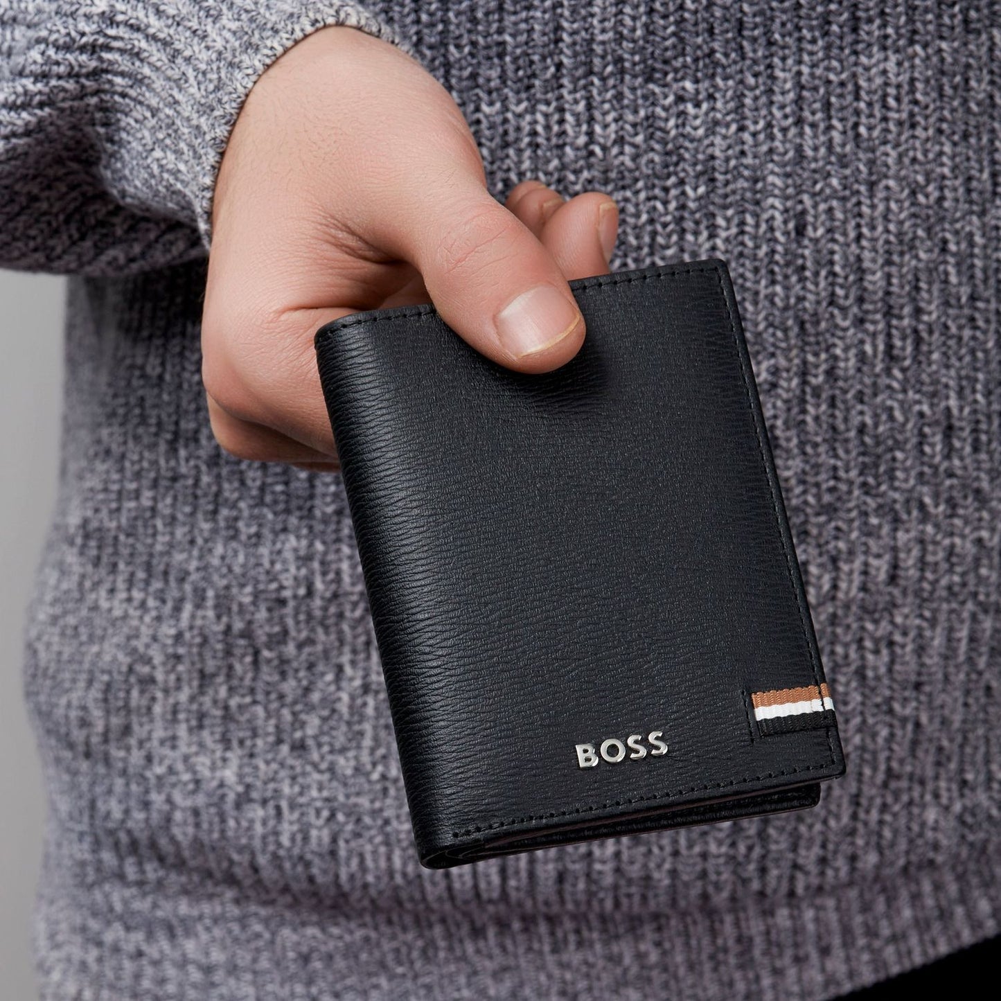 Hugo Boss Trifold Kartenhalter Iconic Black