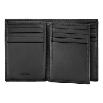 Hugo Boss Kartenetui mit Umschlag Double B Saffiano Black
