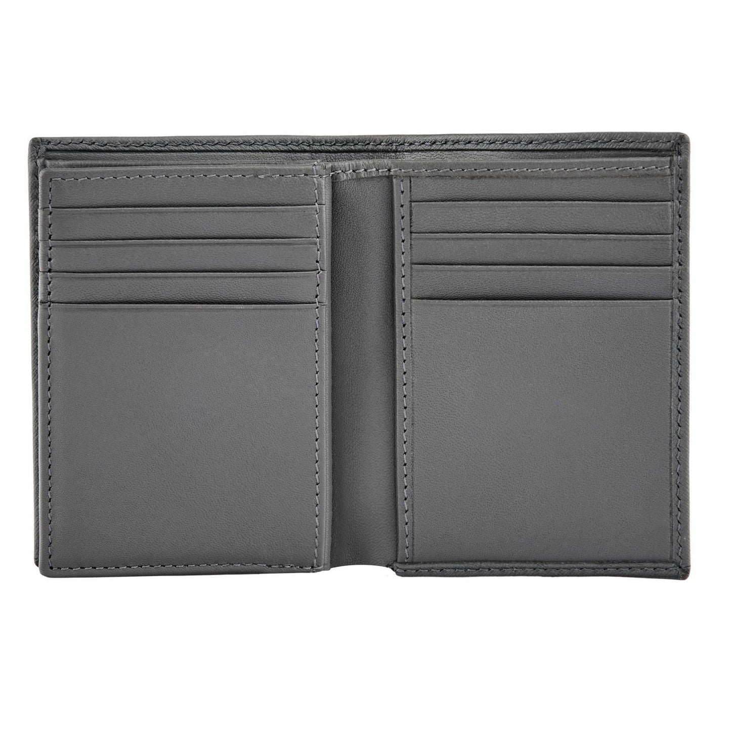 Hugo Boss Kartenetui mit Umschlag Double B Saffiano Grey