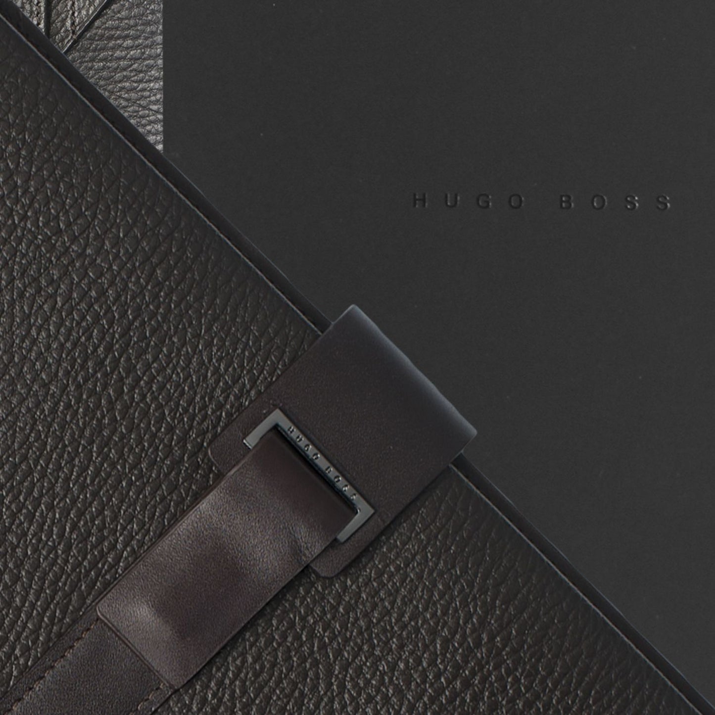 Hugo Boss A4 Schreibmappe Pure Leather Brown