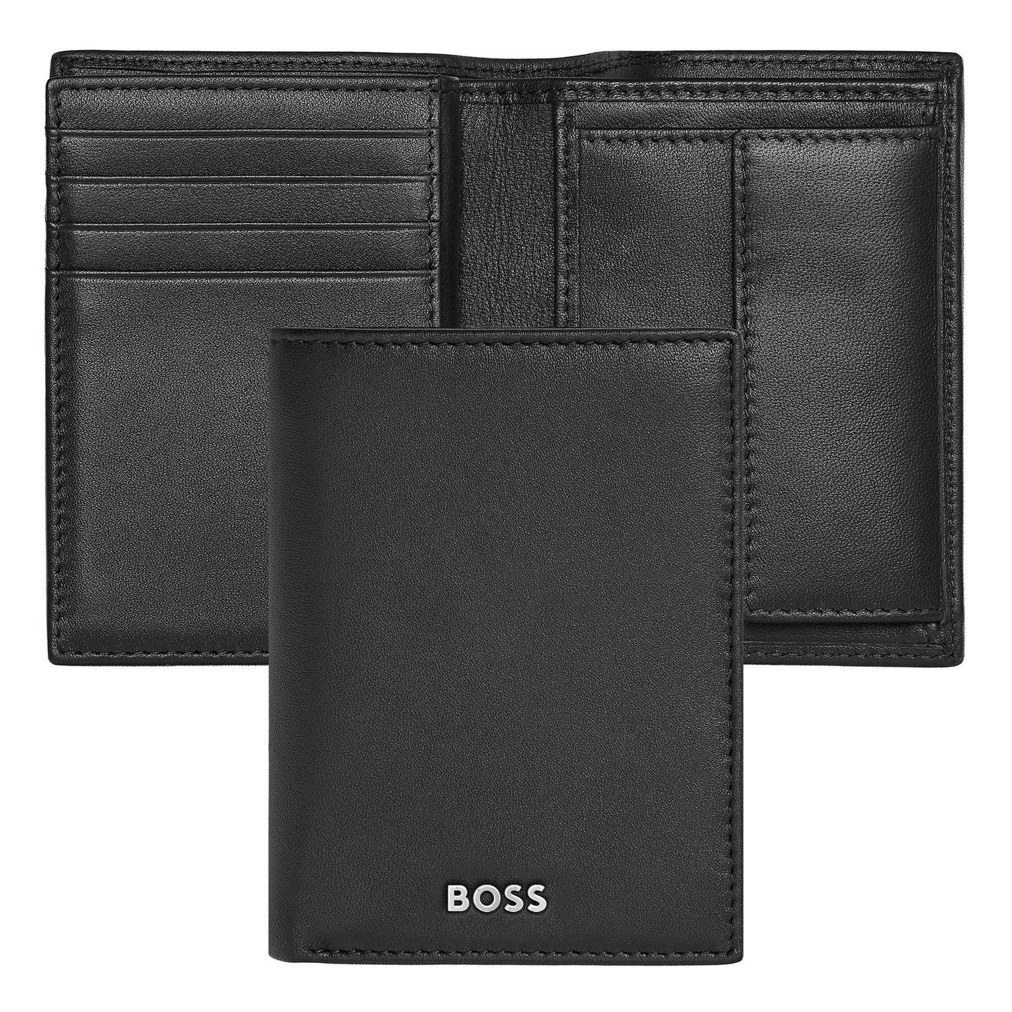 Hugo Boss Kartenetui mit Umschlag Classic Smooth Black