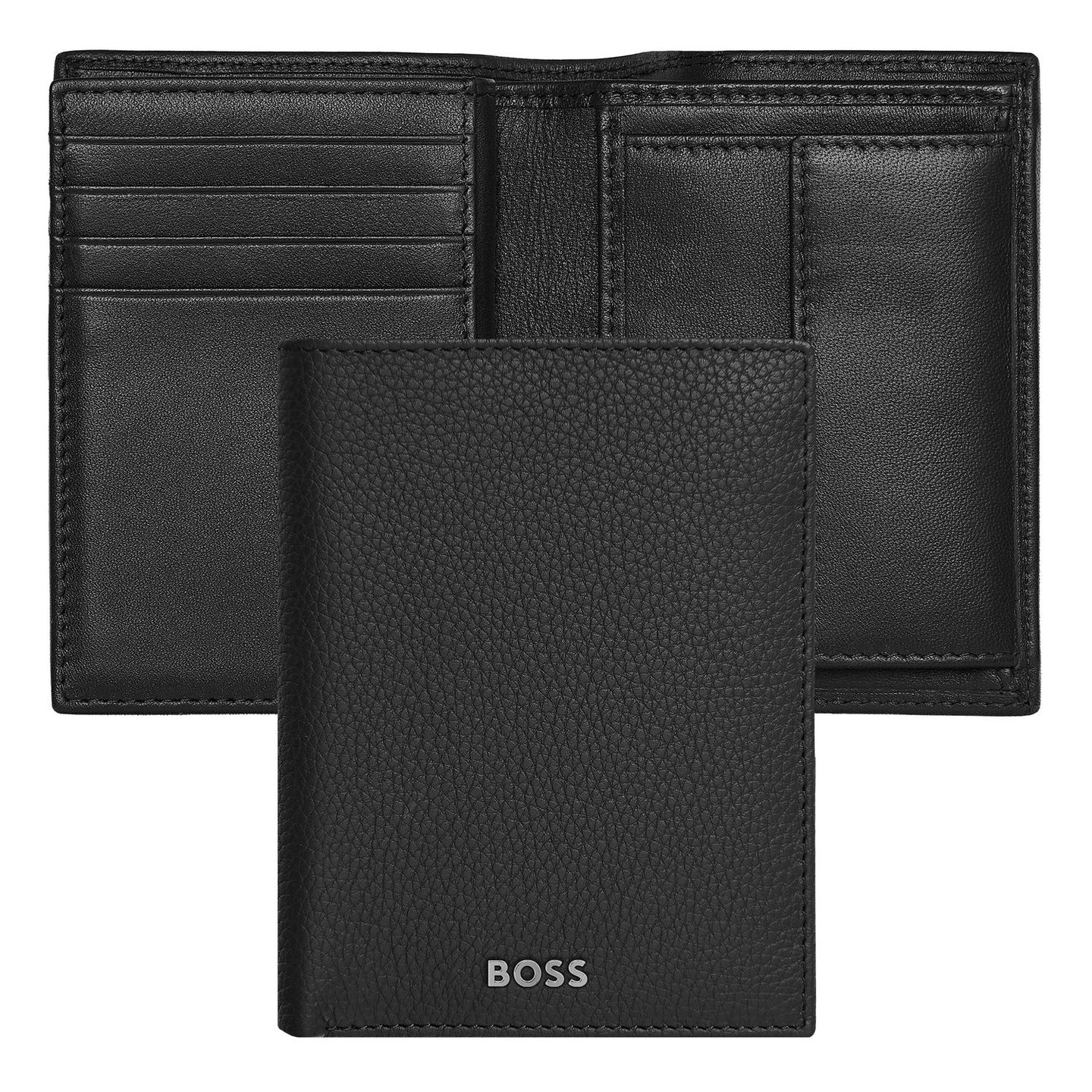 Hugo Boss Kartenetui mit Umschlag Classic Grained Black