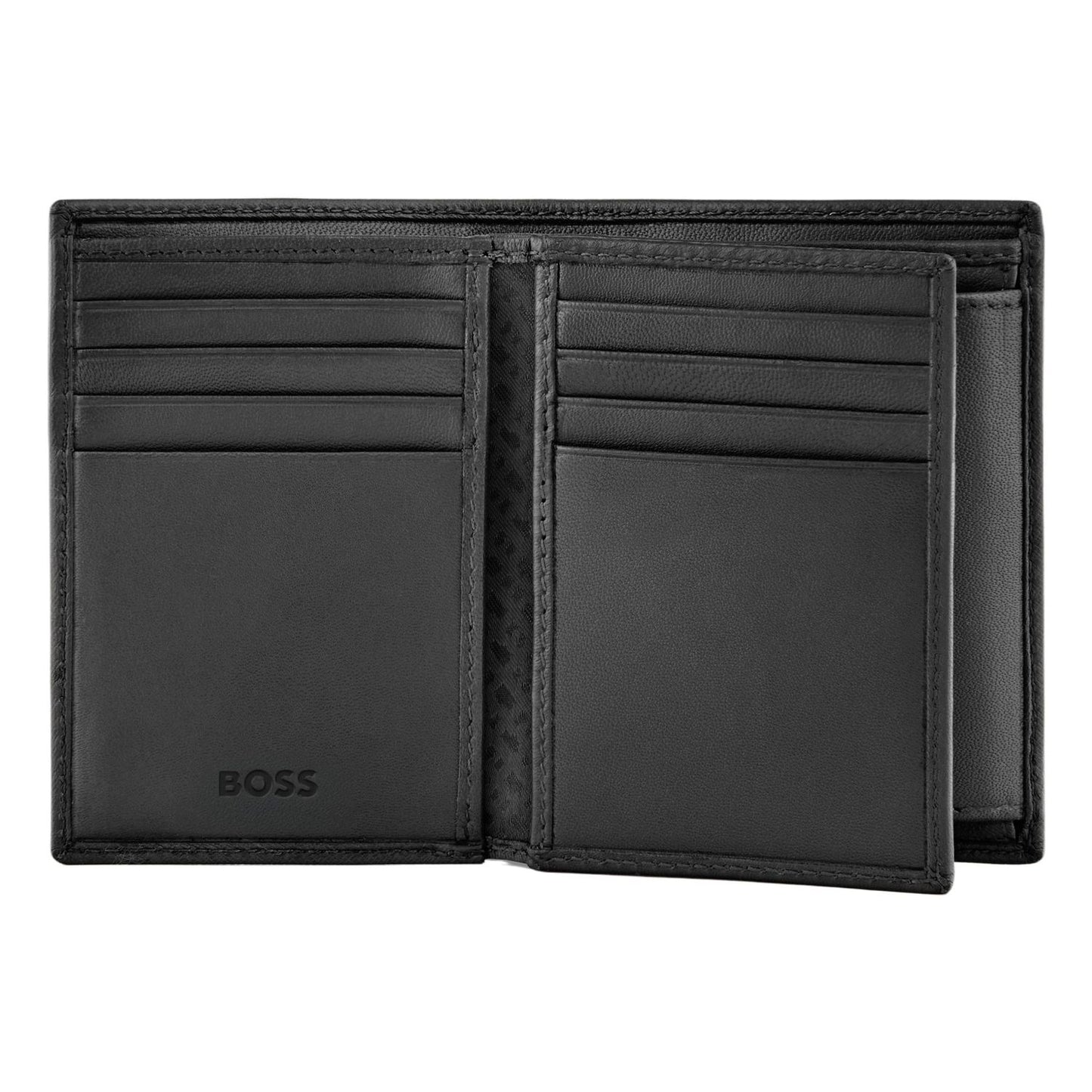 Hugo Boss Kartenetui mit Umschlag Double B Saffiano Black